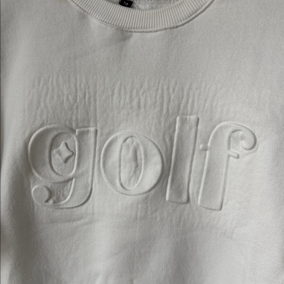 Golf Embroidered White Sweatshirt - Picture 4 of 8